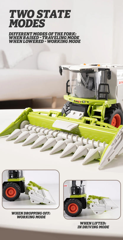 子供用トラックモデル RC ファーマー 1:24 小麦トウモロコシ収穫機