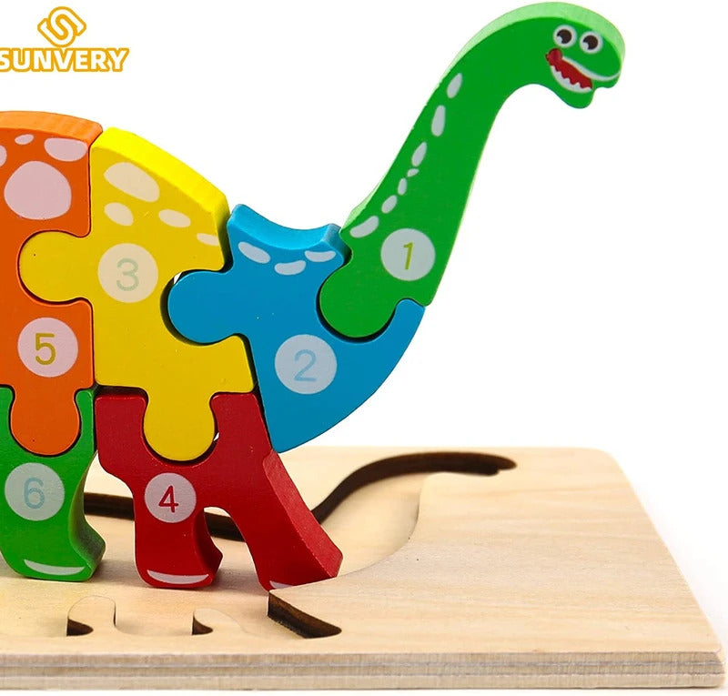 木製幼児用パズル 3Dパズル 知育玩具