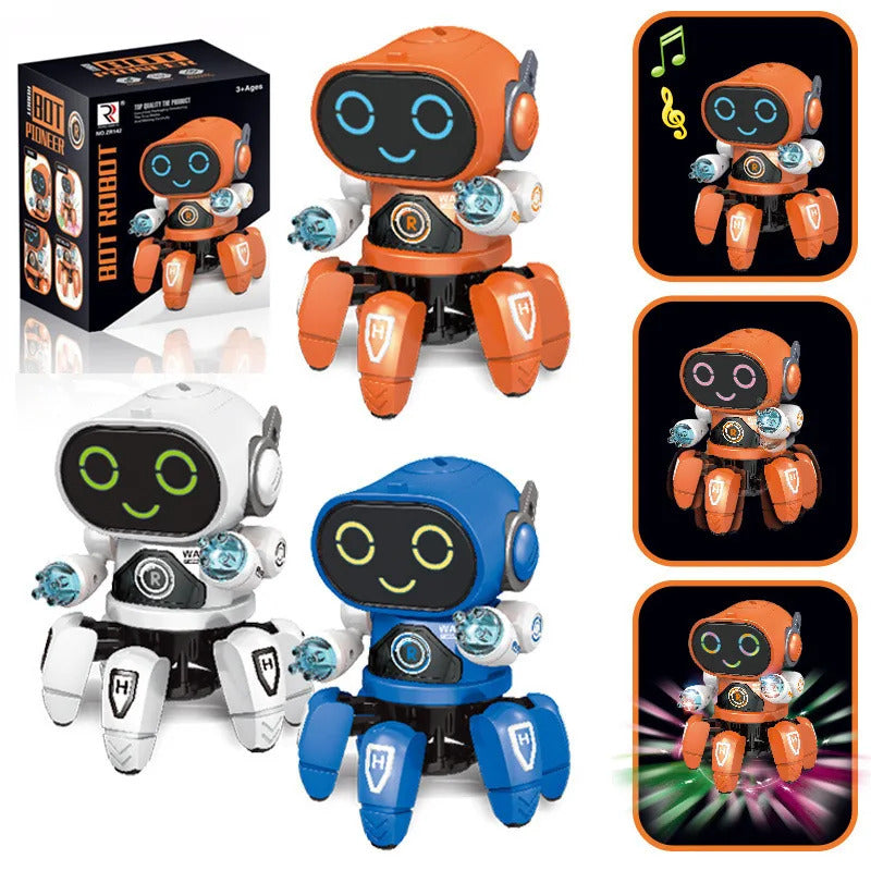 ダンスロボット 電動ペット ミュージカル 光るおもちゃ