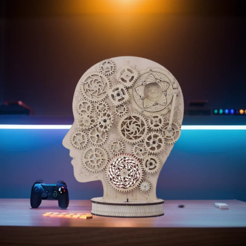 3D DIY 木製子供用ギア ブレイン クリエイティブ パズル