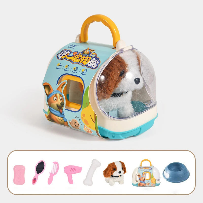 新しい電子歩行インタラクティブ犬ぬいぐるみおもちゃ