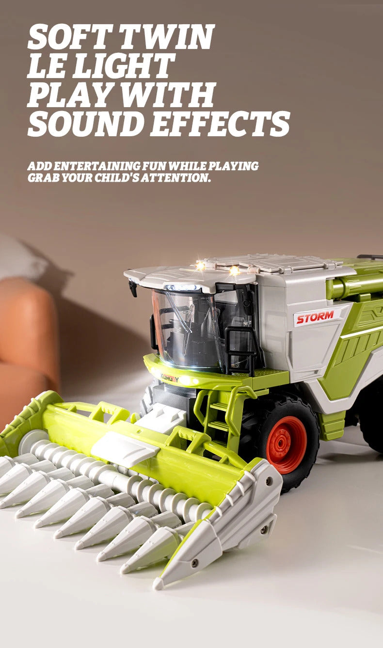 子供用トラックモデル RC ファーマー 1:24 小麦トウモロコシ収穫機