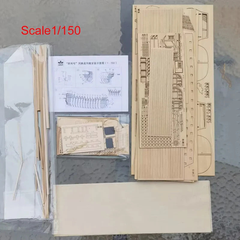 シンプルな構造バージョンのHMSビクトリー船モデルキット