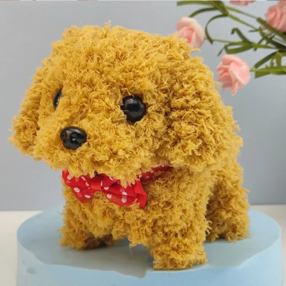歩く、吠える、うなずく、尻尾を振るシミュレーション電気犬