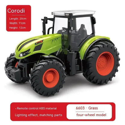 1:24 Alloy Remote-Controlled Tractor Toy