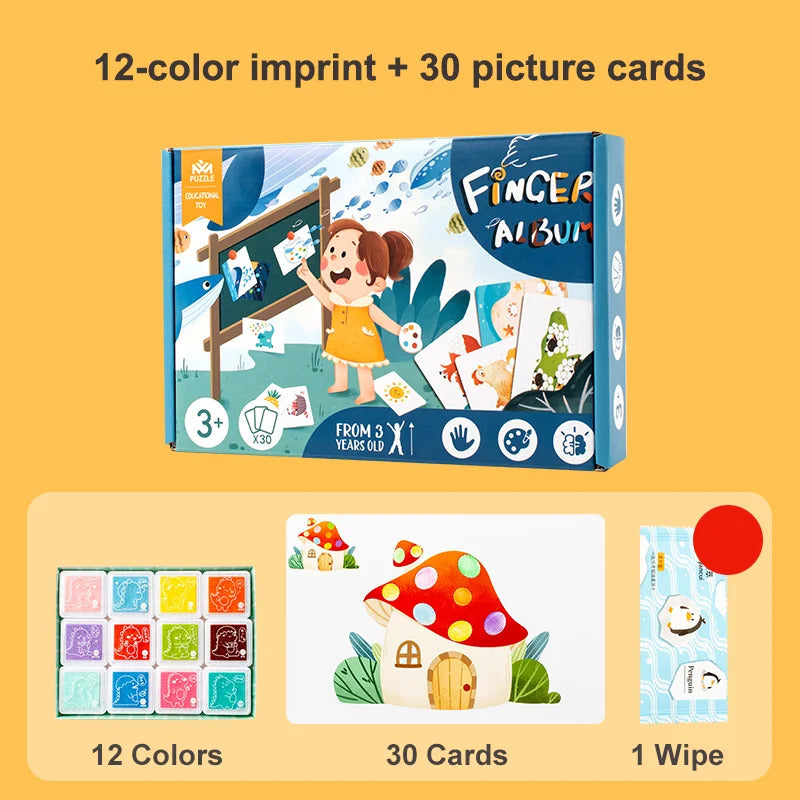 子ども用フィンガーペイント DIY おもちゃ