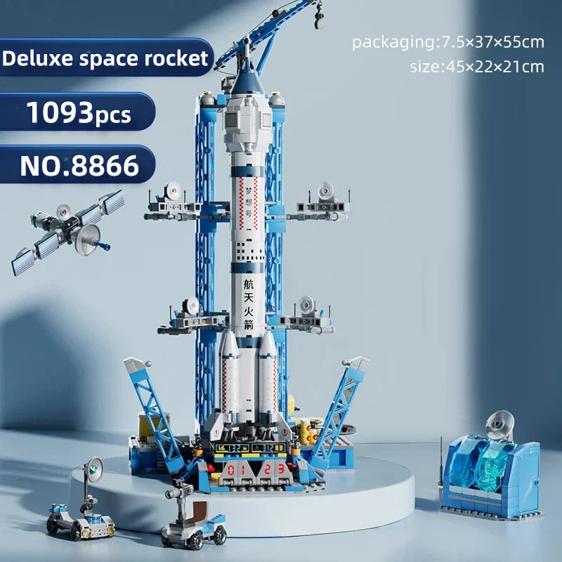 Space Aviation Manned Rocket Launch Center Model