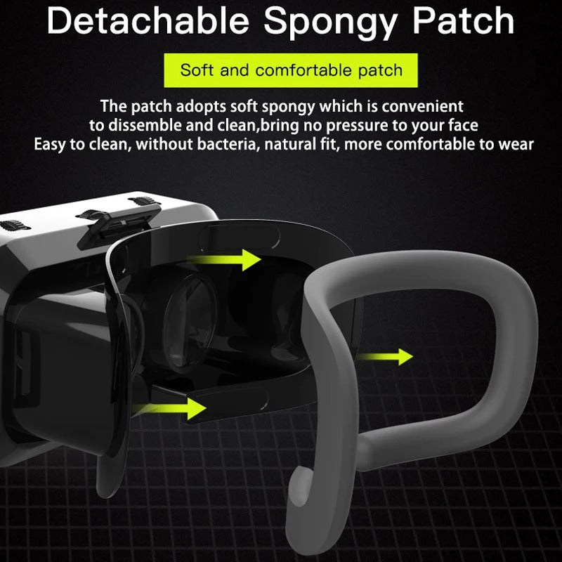 3D Virtual Reality VR Glasses With Controllers