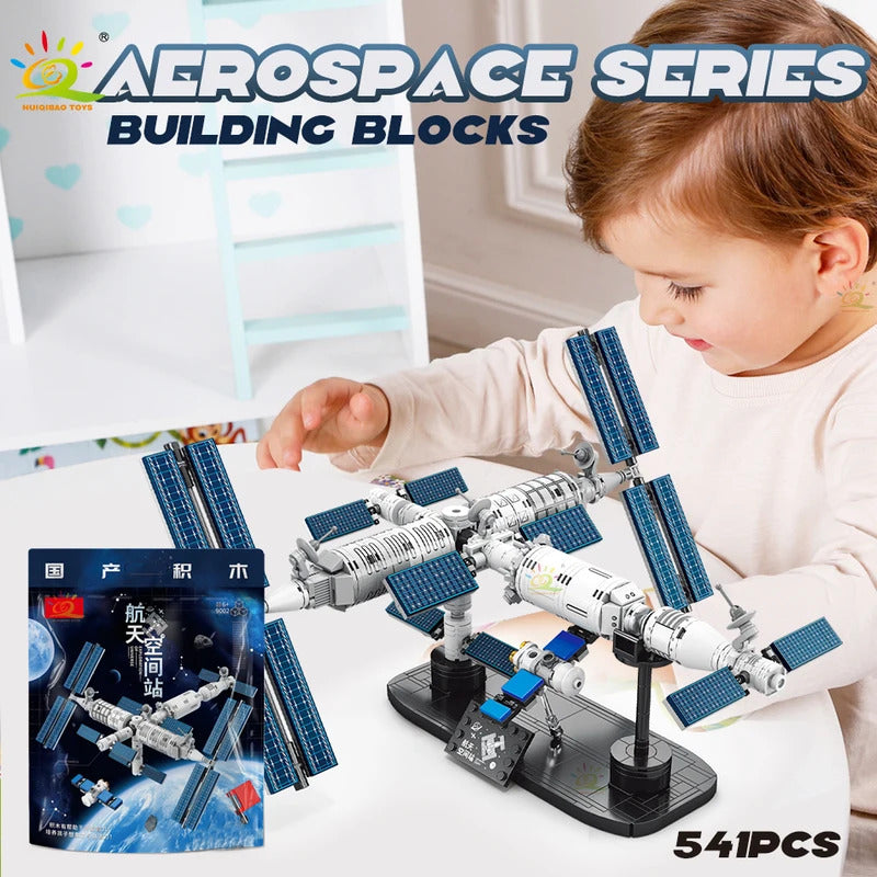 Space Station Building Blocks With Astronaut Figure City