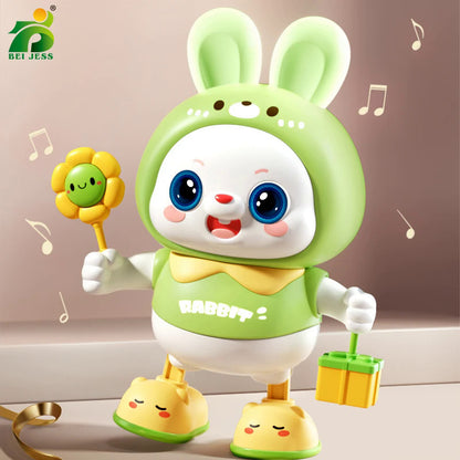 子供用かわいいウサギ電子玩具ペット 音楽ライト付き