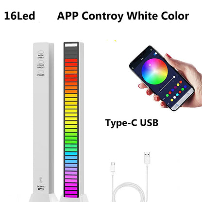 16/32/40Led RGB Sound Controlled Music Levels Light