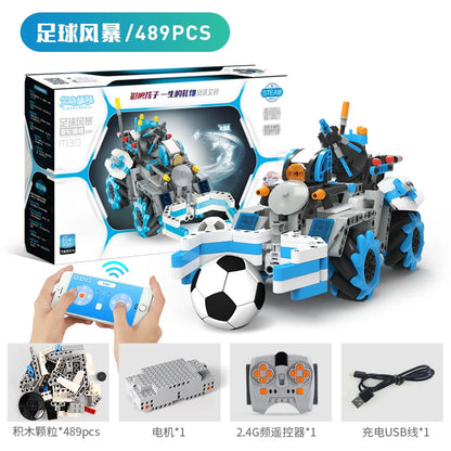 DIY 489Pcs App Voice Control Remote Car Rc Robot