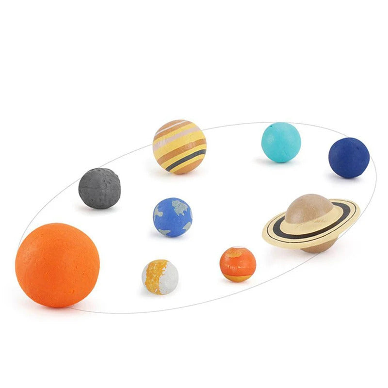 9pcs/Set Simulation The Solar System Cosmic Planet System Model
