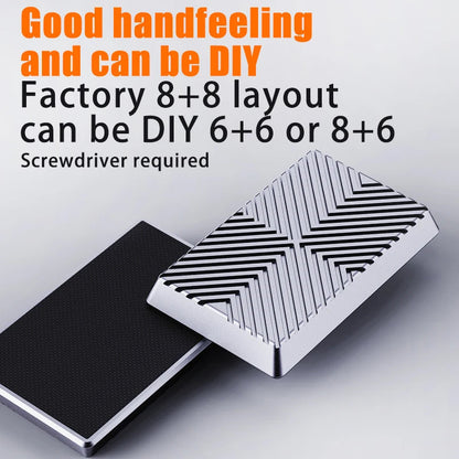 Newest Magnetic Cube Push Slider Anti Stress Metal Fidget Slider
