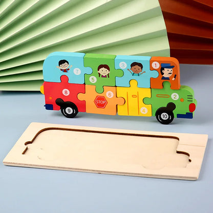 木製幼児用パズル 3Dパズル 知育玩具