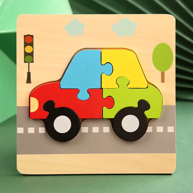 木製幼児用パズル 3Dパズル 知育玩具