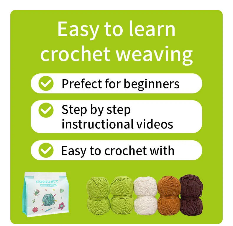 4 Pack Cactus Plants Family Crochet Kit