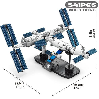 Space Station Building Blocks With Astronaut Figure City