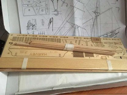 New Version Scale 1/96  HARVEY1847 battleship Model kits
