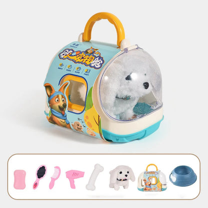 新しい電子歩行インタラクティブ犬ぬいぐるみおもちゃ