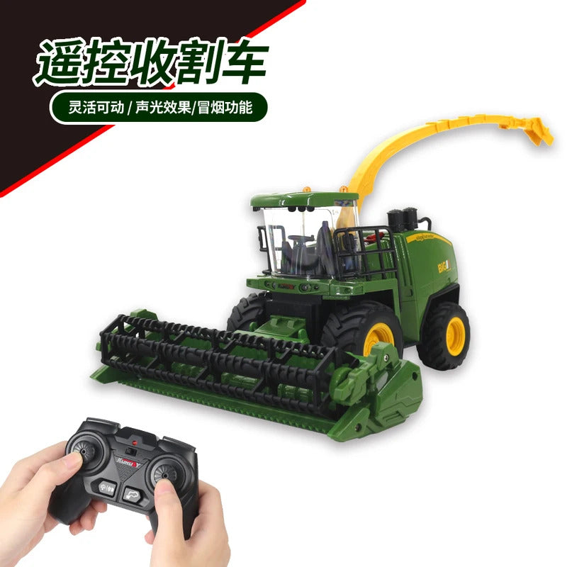 子供用トラックモデル RC ファーマー 1:24 小麦トウモロコシ収穫機