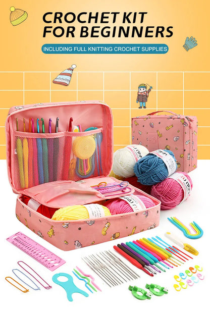 Crochet Kits For Beginners and Multi-color Storage Kits