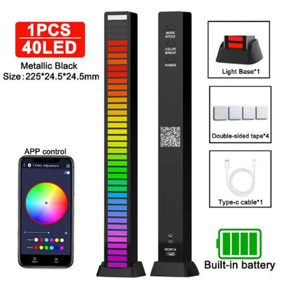16/32/40Led RGB Sound Controlled Music Levels Light