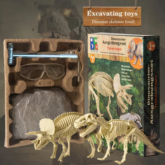Dinosaur Fossil Excavation Kits Exquisite Jurassic Toy Set