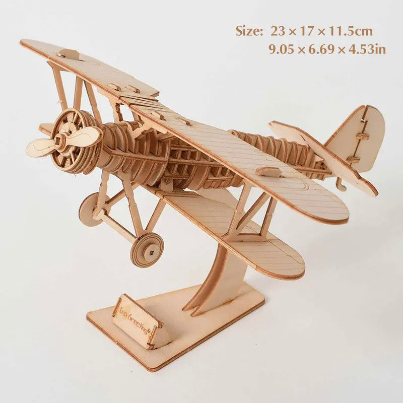 3D Wooden Animal Puzzle Toys Assembly Kit