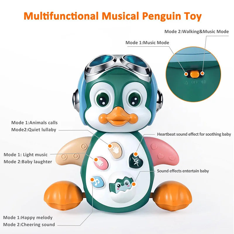 ミュージカルペンギン幼児用移動歩行ダンスおもちゃ
