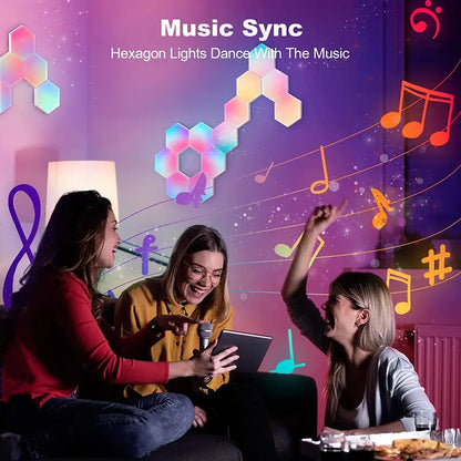 Smart LED Hexagon Quantum Light DIY Splice Wall Lam