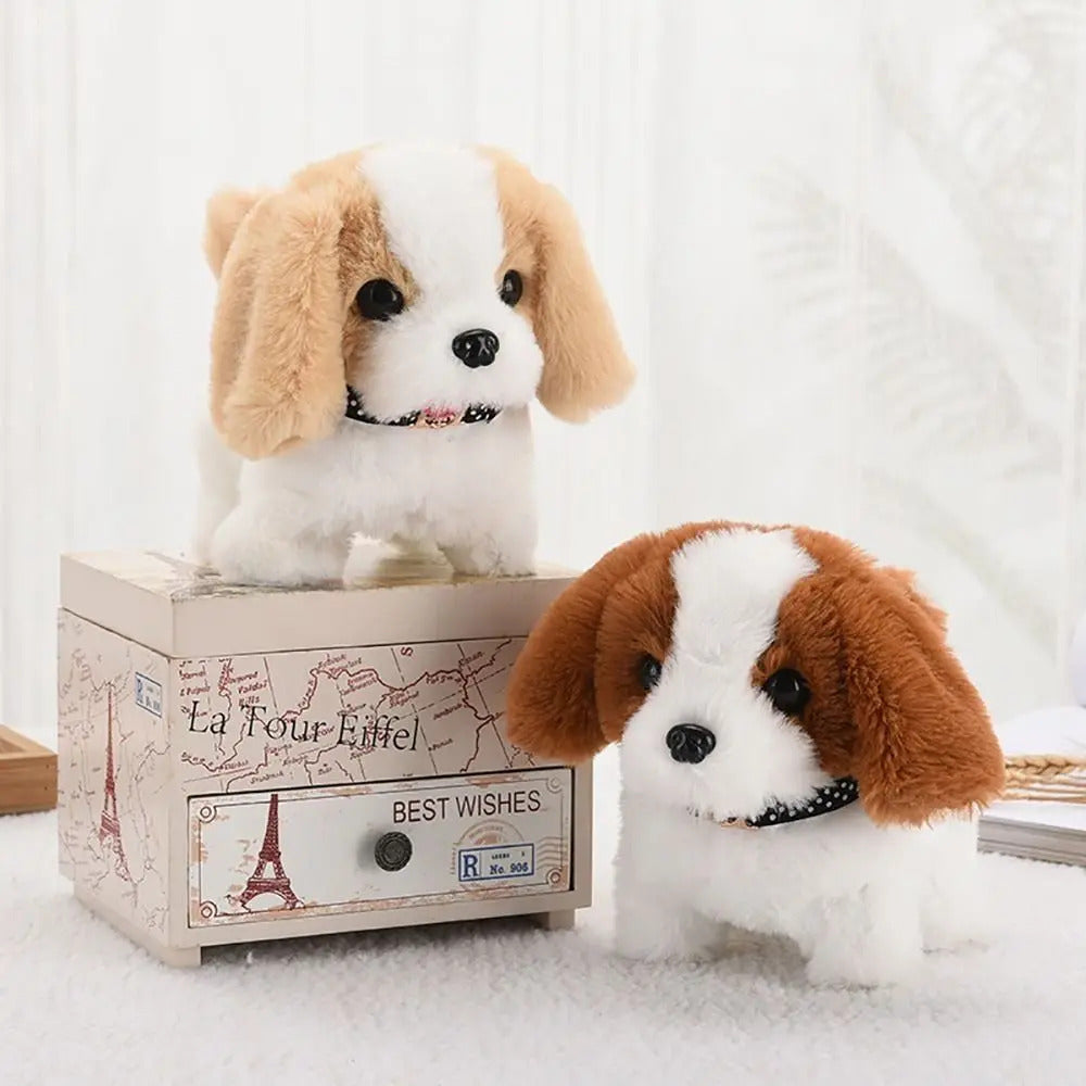 歩く、吠える、うなずく、尻尾を振るシミュレーション電気犬