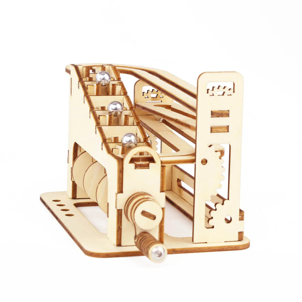 3D Wooden Spiral Marble Run Puzzle Toy Kits