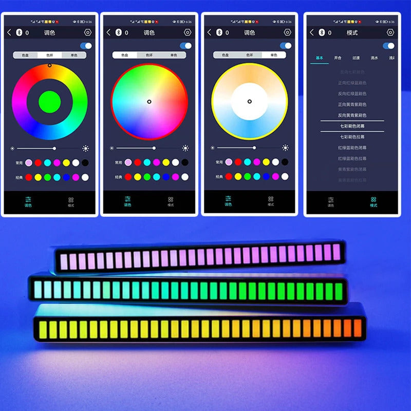 16/32/40Led RGB Sound Controlled Music Levels Light