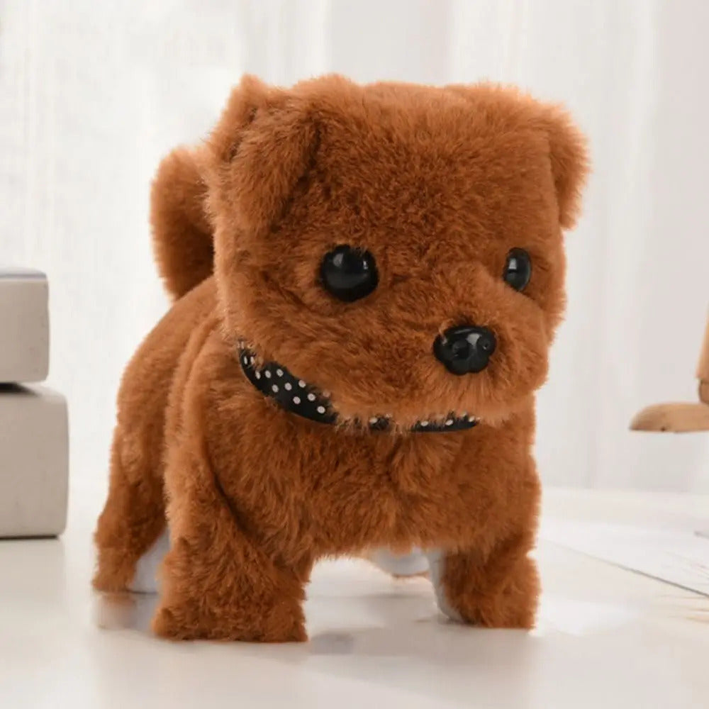 歩く、吠える、うなずく、尻尾を振るシミュレーション電気犬