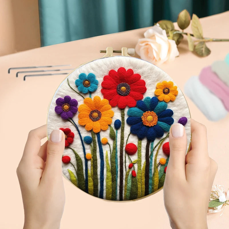 DIY ウールフェルト ひまわり ペイント キット